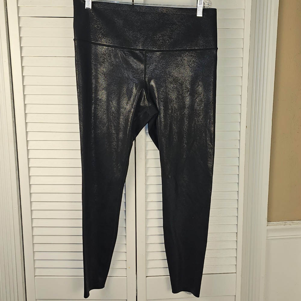 Knix Womens Black Shimmer Leggings XL